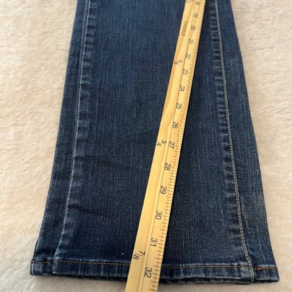 Levis 512 Womens Blue Denim Perfectly Slimming Cow Print Pocket Jeans Size 10L - Picture 11 of 12